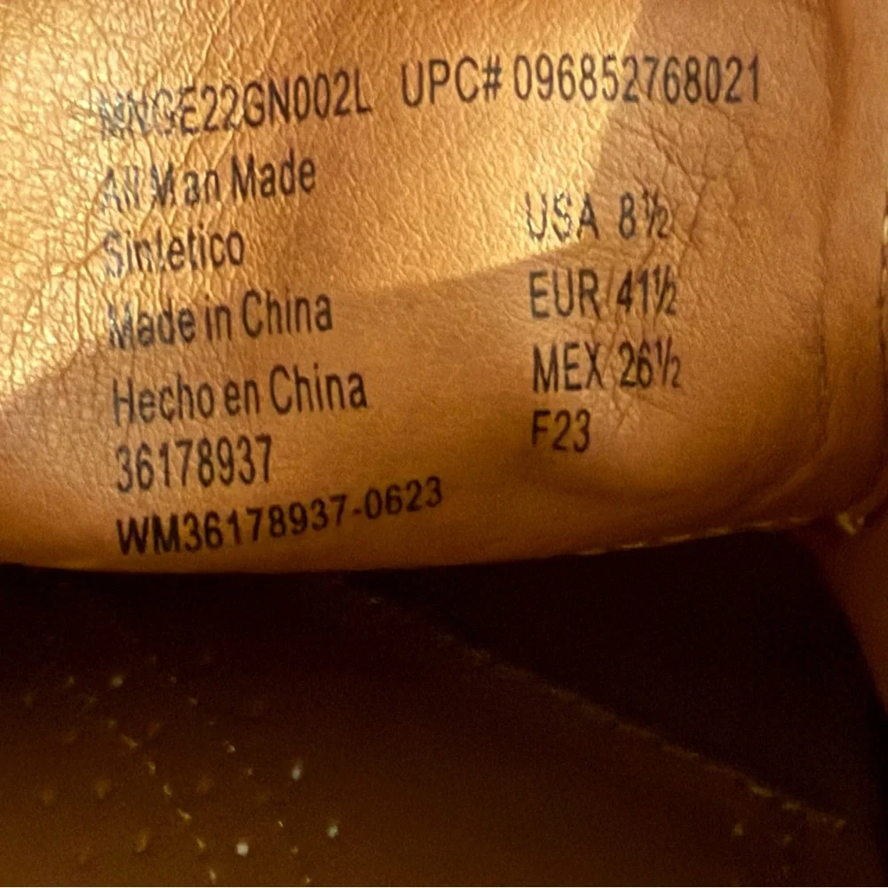 George Shoes Men’s‎ Size 8.5 Classic Brown Faux Leather Oxfords Comfort New